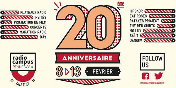 Radio Campus Rennes : 20e anniversaire