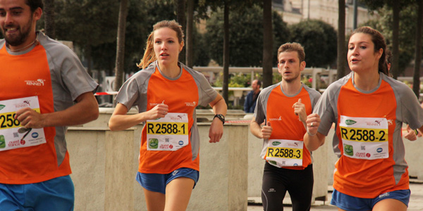 Etudiants de Rennes 1 lors du Marathon vert 2014