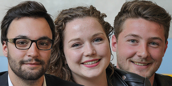 Yann, Manon et Basile, etudiants-entrepreneurs